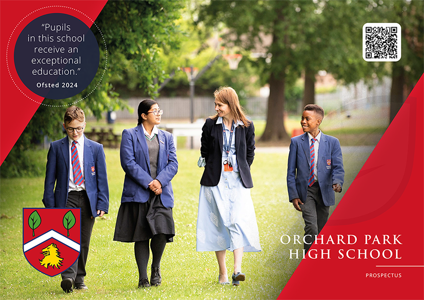 Front cover of the school prospectus.
